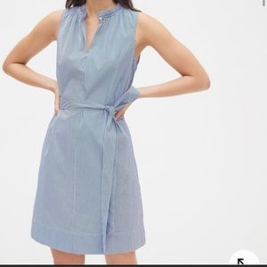 NWT GAP Ruffle Neck Shirtdress Striped